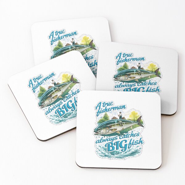 Item preview, A True Fisherman Always Catches Big Fish – Fishing Sticker Design designed and sold by SVALANART.