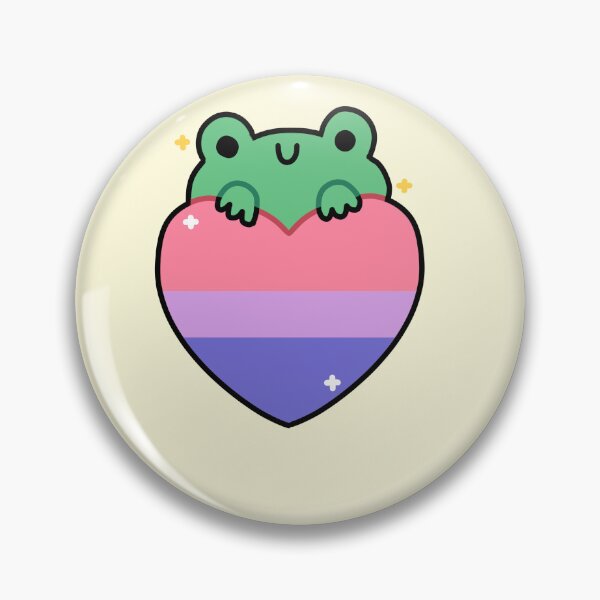 Item preview, bisexual flag kawaii frog designed and sold by phoebescribble.