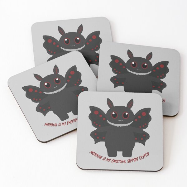 Item preview, Mothman Is My Emotional Support Cryptid | Cute Cryptid Art designed and sold by Hallowed Artistry.