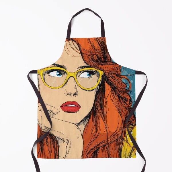 Item preview, Glasses-wearing redhead at home designed and sold by anytka.