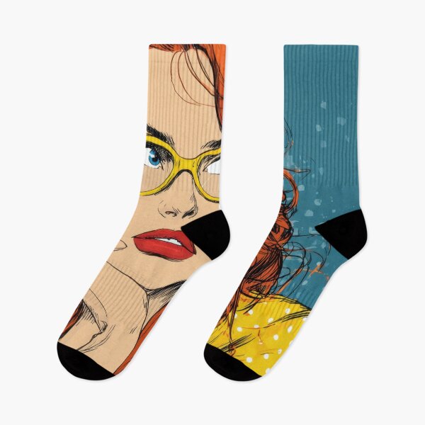 Item preview, Glasses-wearing redhead at home designed and sold by anytka.