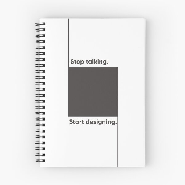 Item preview, Stop Talking. Start Designing. Minimalist UX & Product Design Statement designed and sold by Artio-ArtShop.