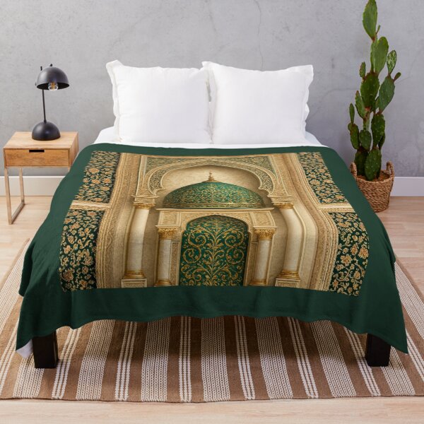 Item preview, Emerald & Gold Islamic Architecture: Elegant Moroccan Dome Illustration (V.4) designed and sold by D-Islamic.