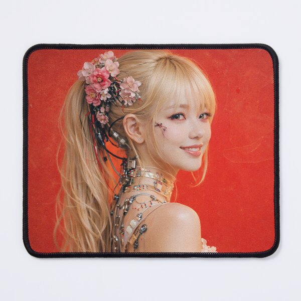 Item preview, Blonde Cyber Princess with Floral Cybernetics designed and sold by SangPrints.