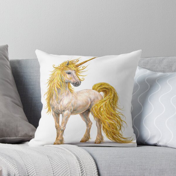 Item preview, Golden unicorn magic horse Pegasus  designed and sold by Ana Cristina Fluieras.