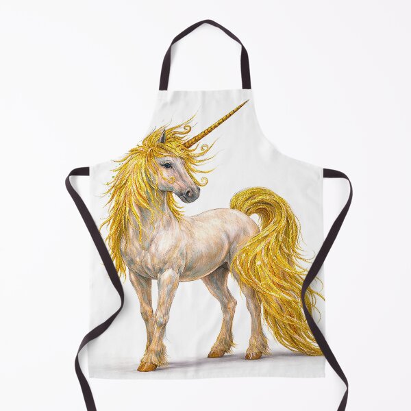 Item preview, Golden unicorn magic horse Pegasus  designed and sold by Ana Cristina Fluieras.