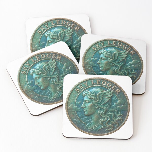 Item preview, Vintage Sky Ledger coin with winged woman profile designed and sold by Creative88Art.