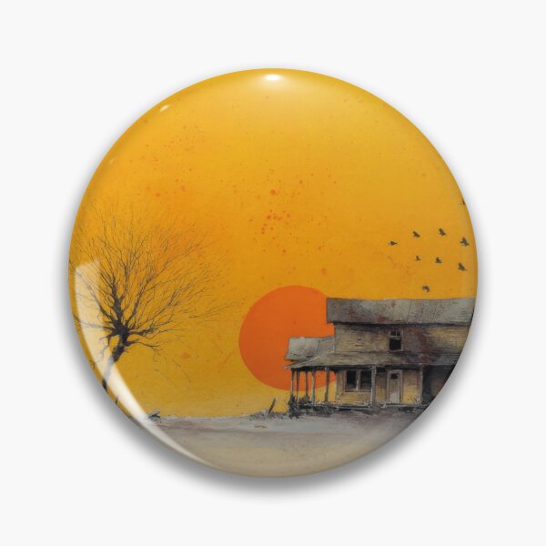 Item preview, Lone house at sunset designed and sold by anytka.