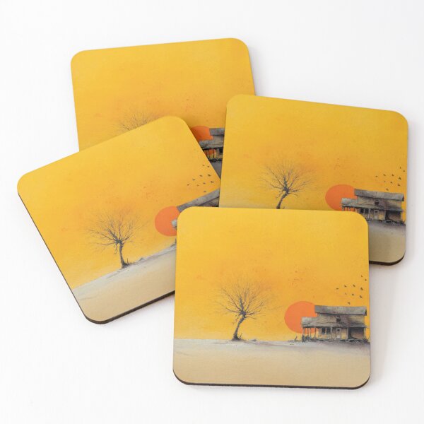 Item preview, Lone house at sunset designed and sold by anytka.