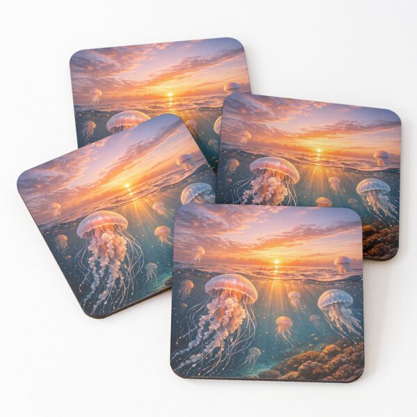 Item preview, Jellyfish at Sunset designed and sold by JuViRo.