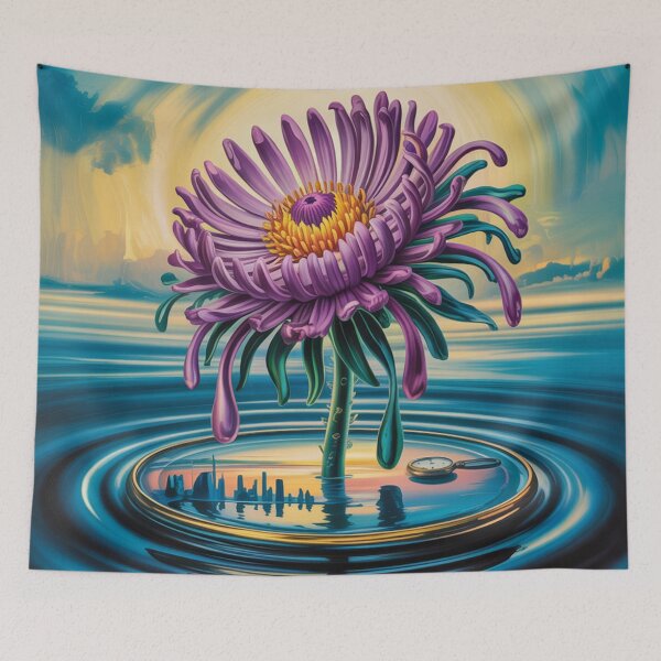 Item preview, Aster flower,style Salvador Dali. designed and sold by elegantpaterns.
