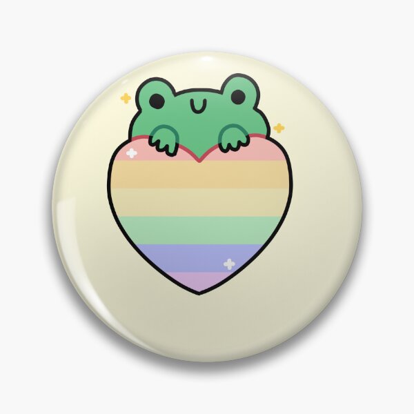 Item preview, pride flag kawaii frog designed and sold by phoebescribble.
