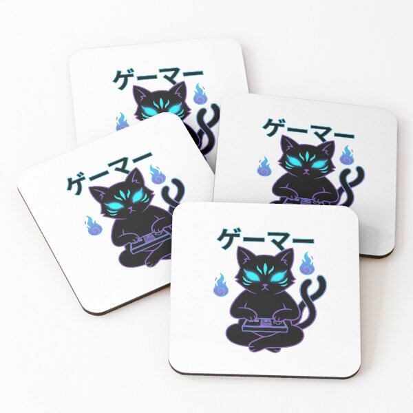Item preview, Purple Gamer Cat Nekomata designed and sold by SpotiShirts.