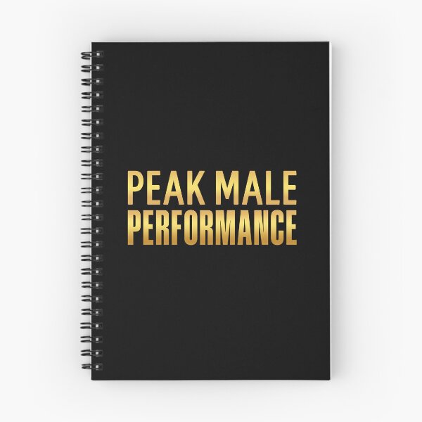 Item preview, Peak Male Performance, Golden Funny Quotes designed and sold by Memes N Lore .