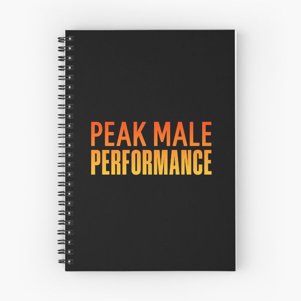 Item preview, Peak Male Performance, Orange Funny Quotes designed and sold by Memes N Lore .