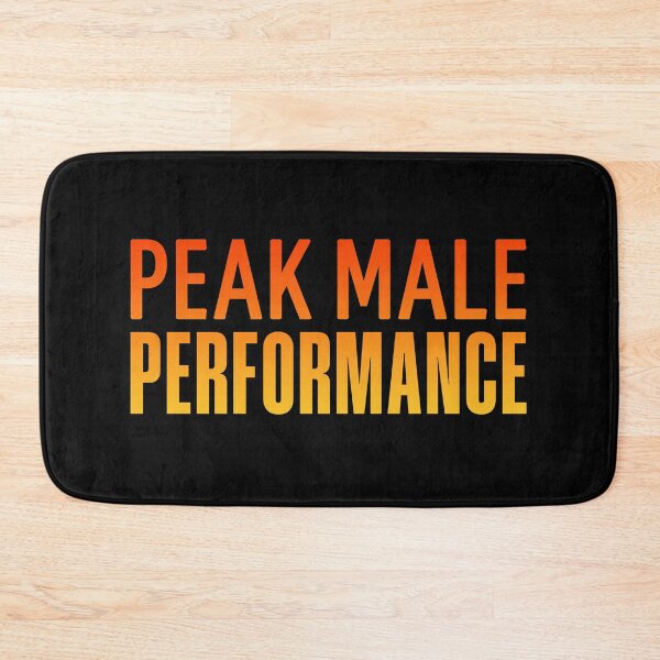 Item preview, Peak Male Performance, Orange Funny Quotes designed and sold by Memes N Lore .