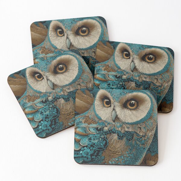 Item preview, Owl on a blue branch designed and sold by anytka.