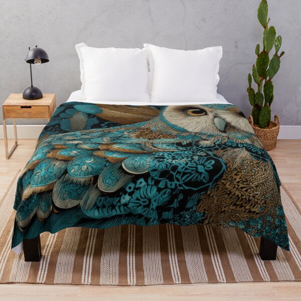 Item preview, Owl on a blue branch designed and sold by anytka.