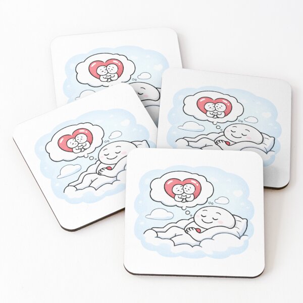 Item preview, Cute Valentine Cloud Dreaming of Love – Kawaii Romantic Illustration, Cozy Love Aesthetic Gift - 5 designed and sold by CraftMuse19.