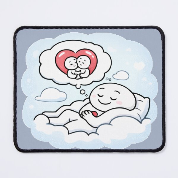Item preview, Cute Valentine Cloud Dreaming of Love – Kawaii Romantic Illustration, Cozy Love Aesthetic Gift - 5 designed and sold by CraftMuse19.