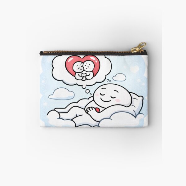 Item preview, Cute Valentine Cloud Dreaming of Love – Kawaii Romantic Illustration, Cozy Love Aesthetic Gift - 5 designed and sold by CraftMuse19.
