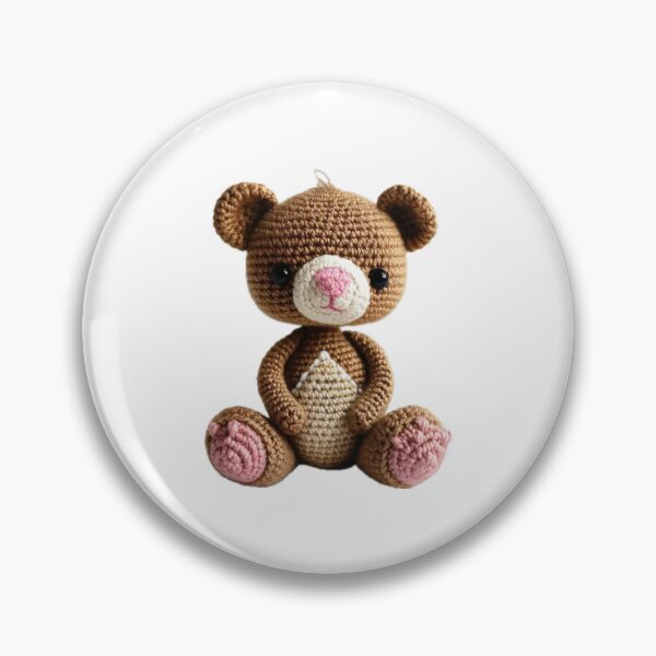 Item preview, Crocheted teddybear designed and sold by Tisunigo.