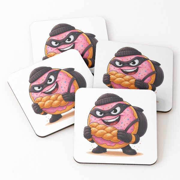 Item preview, Donut Thief – Cute Mischievous Donut Bandit designed and sold by FeelCreations.