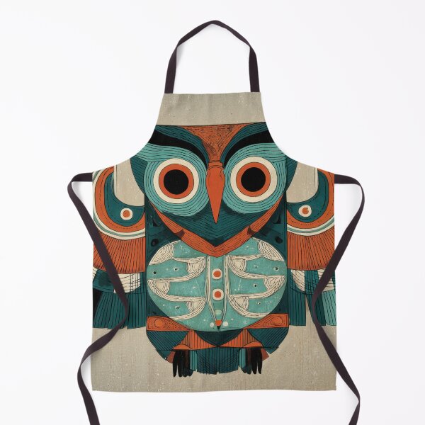 Item preview, Colorful owl design with tribal art designed and sold by anytka.