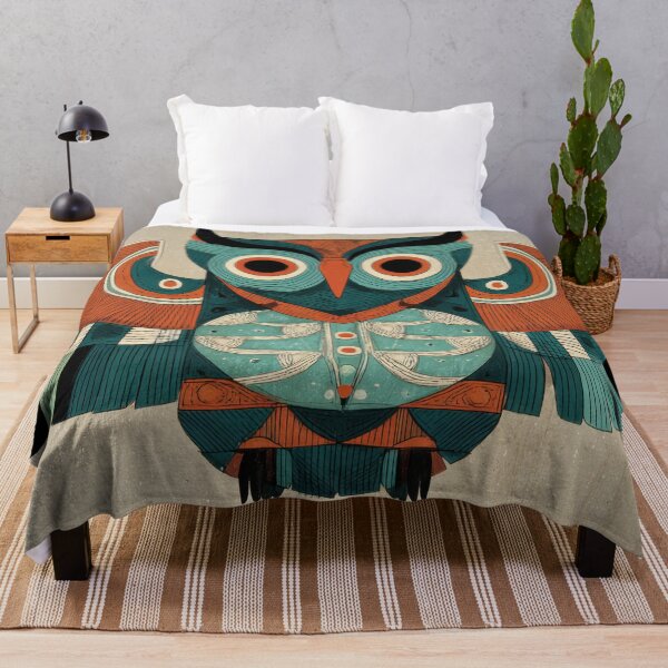 Item preview, Colorful owl design with tribal art designed and sold by anytka.