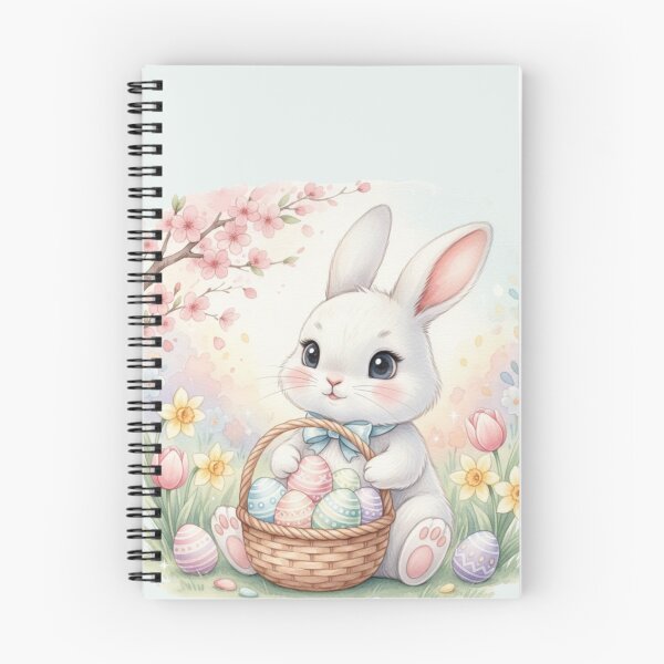 Item preview, Cute Easter Bunny with Pastel Eggs  designed and sold by joleyjl.
