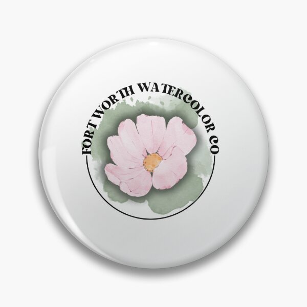 Item preview, Fort Worth Watercolor Co Logo - Pink Peony designed and sold by FWWatercolorCo.