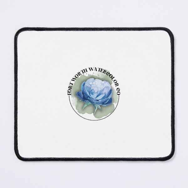 Item preview, Fort Worth Watercolor Co Logo - Blue Rose designed and sold by FWWatercolorCo.