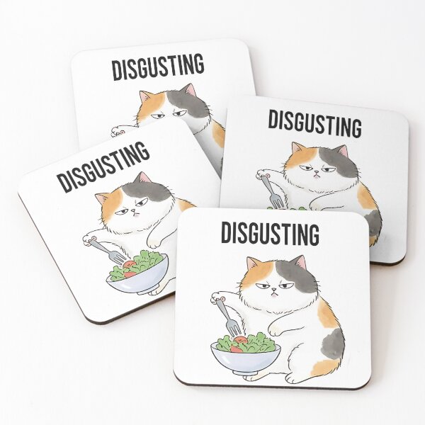 Item preview, Disgusting Salad Funny Grumpy Cat Hating Vegetables designed and sold by DigitalAnnaBanana.