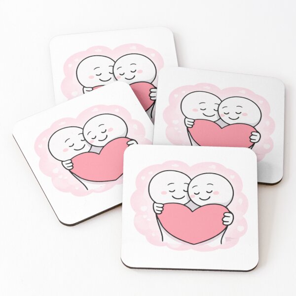 Item preview, Shared Heart – Cute Love Illustration - 4 designed and sold by CraftMuse19.