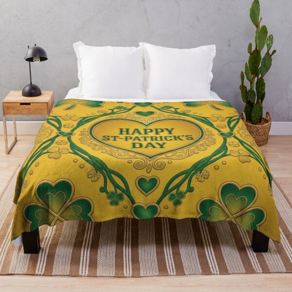 Item preview, Luxe Emerald and Gold St. Patrick’s Day Pattern designed and sold by DGtaLrtcom.