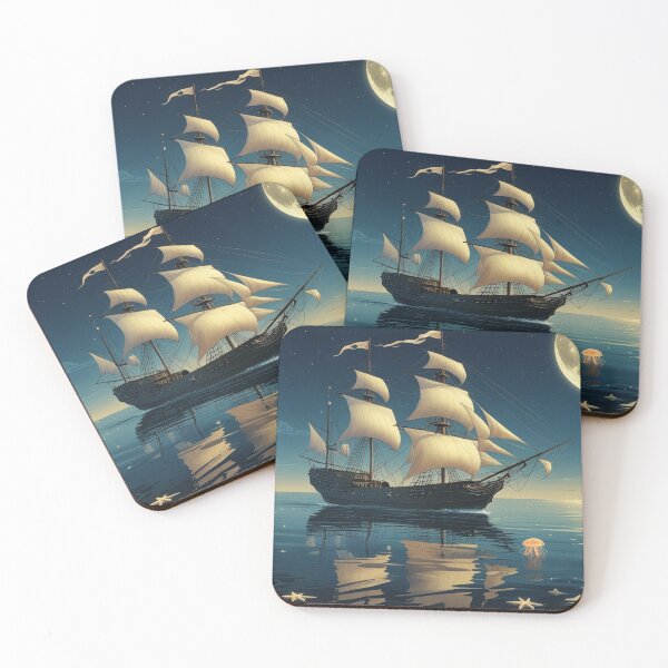 Item preview, Pirate Ship and Jelly Fish  designed and sold by Jestersmodified.