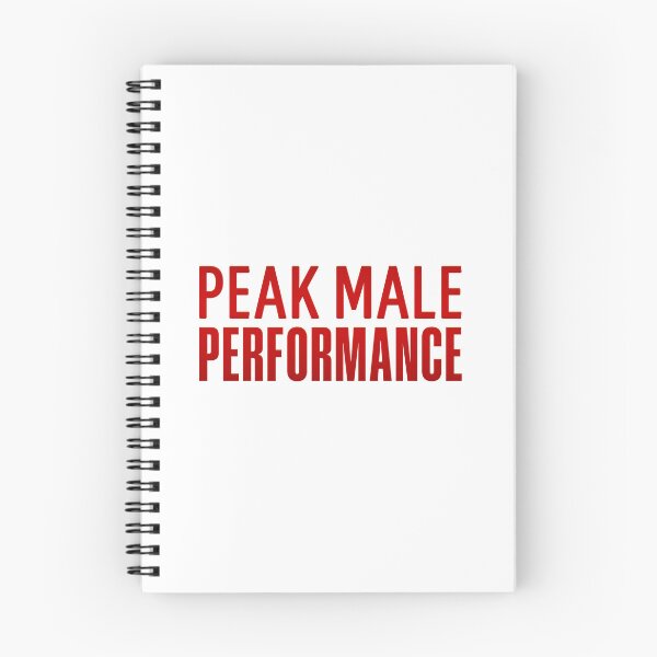 Item preview, Peak Male Performance, Red Funny Quotes designed and sold by Memes N Lore .
