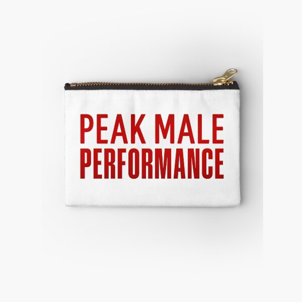 Item preview, Peak Male Performance, Red Funny Quotes designed and sold by Memes N Lore .
