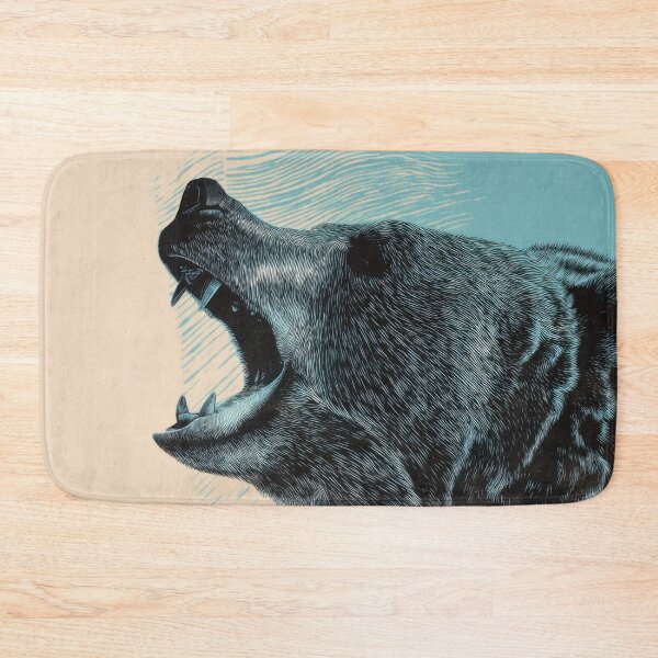 Item preview, A grizzly bear with its mouth open designed and sold by anytka.