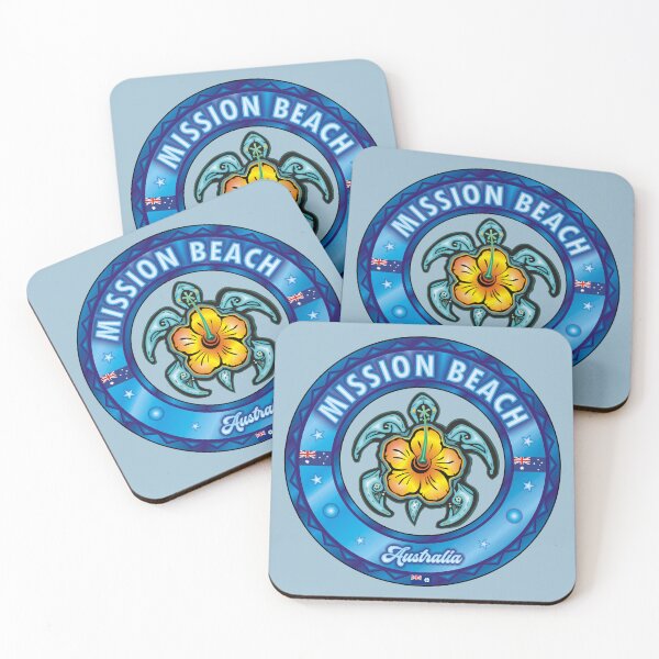 Item preview, Mission Beach Australia sea turtle hibiscus designed and sold by studioss76.