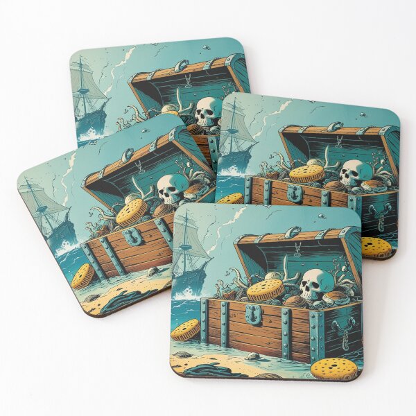 Item preview, Pirate Ship and treasure chest designed and sold by Jestersmodified.