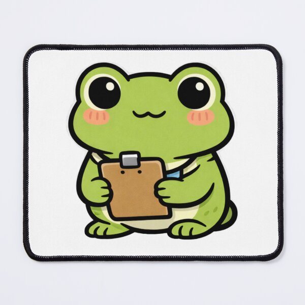 Item preview, Nervous and diligent scholarship frog designed and sold by ViralCollector.