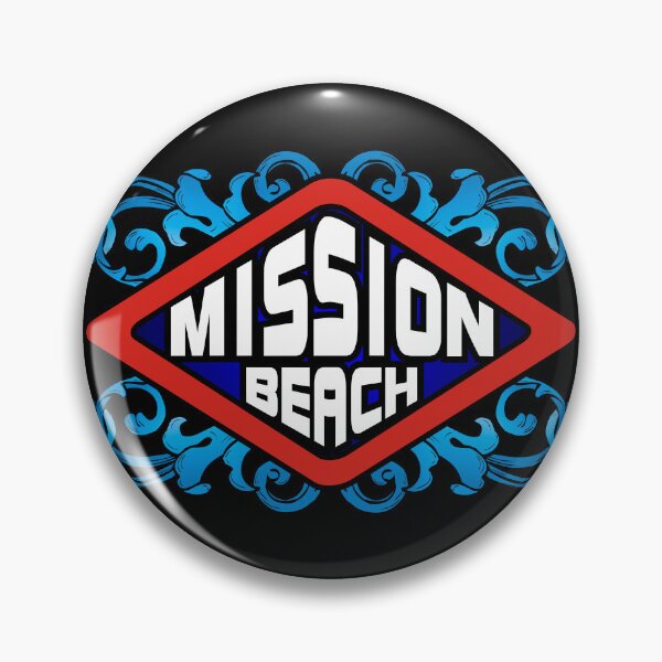 Item preview, Mission Beach emblem retro sign designed and sold by studioss76.