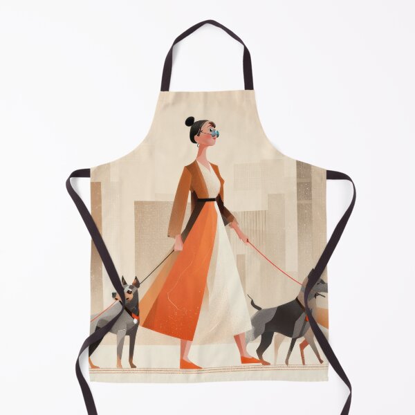 Item preview, Dog walker in a city setting designed and sold by anytka.