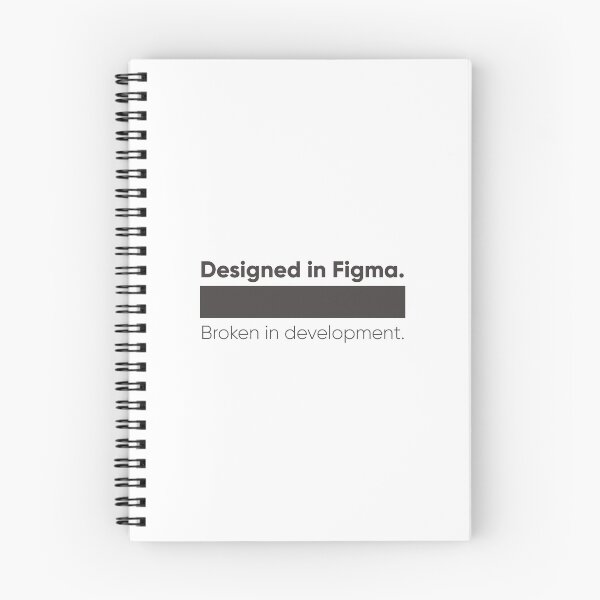 Item preview, Designed in Figma, Broken in Development – UX UI Designer & Developer Humor Shirt designed and sold by Artio-ArtShop.