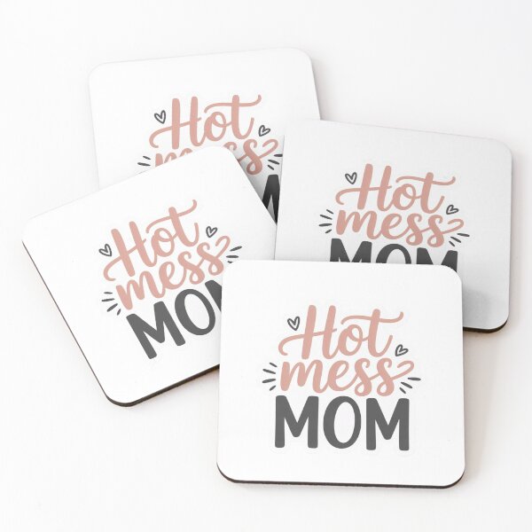 Item preview, Hot Mess Mom Funny Mom Sticker designed and sold by Studioyasmin.
