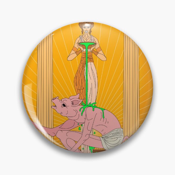 Item preview, circe transforming a man into a pig designed and sold by matintheworld ( delcarmat ).