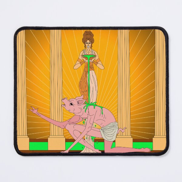 Item preview, circe transforming a man into a pig designed and sold by matintheworld ( delcarmat ).