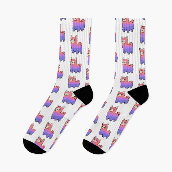 Item preview, bisexual kawaii rainbow pride llama designed and sold by phoebescribble.