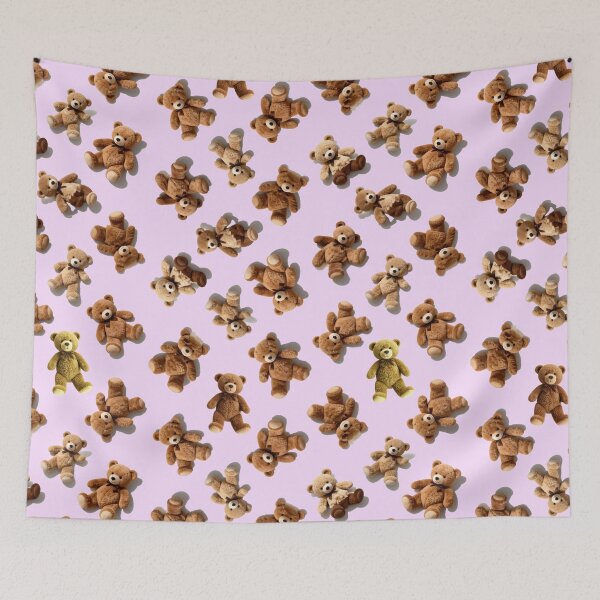 Item preview, The Teddy Bears Party on pink designed and sold by TerenceLacey.